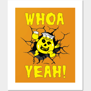 Ghoul Aid - Whoa Yeah! Crimson Ghost Mashup Yellow Posters and Art